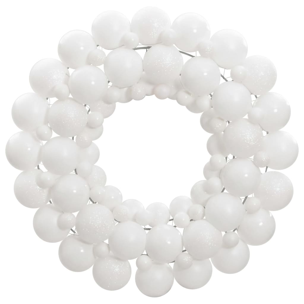 Weihnachtskranz Weiß 45 cm Polystyrol Weihnachtskranz Weiß 45 cm Polystyrol