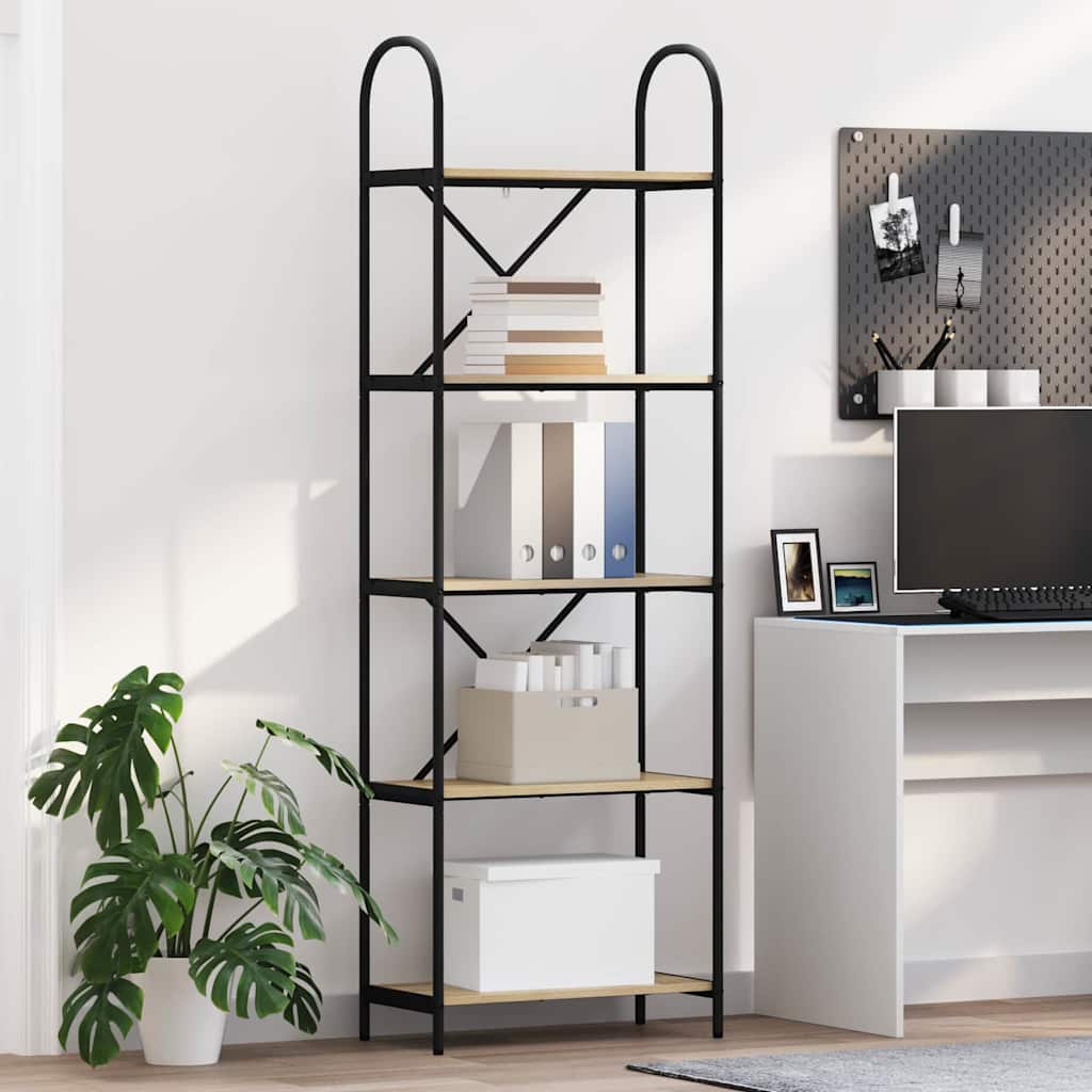 Regal Sonoma Eiche 60 x 30 x 183 cm Holzwerkstoff