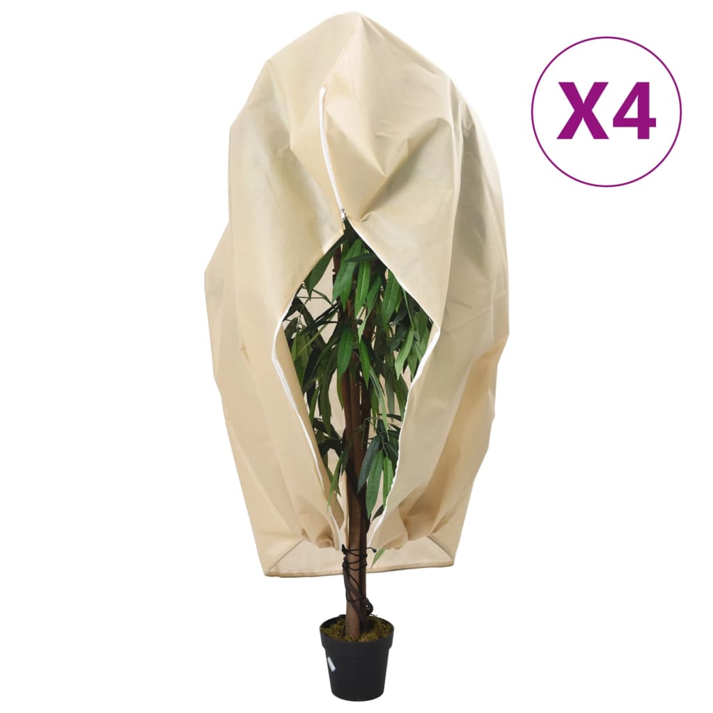 Wintervlies mit Reißverschluss 4 Stk. 70 g/m² 3,93x3,5 m Wintervlies mit Reißverschluss 4 Stk. 70 g/m² 3,93x3,5 m