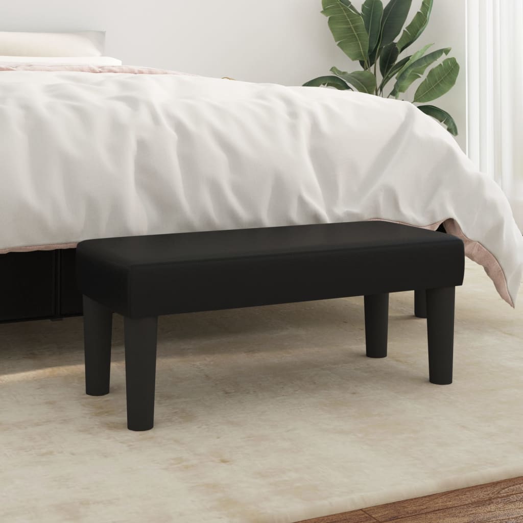 Sitzbank Schwarz 70x30x30 cm Kunstleder Sitzbank Schwarz 70x30x30 cm Kunstleder