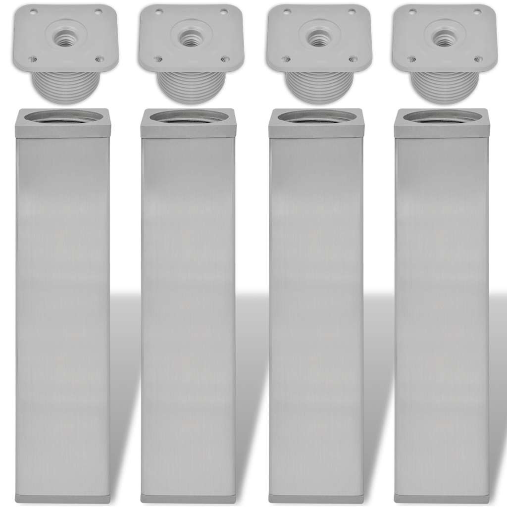 Sofabeine 4 pcs Silber 38 x 38 x 180 mm Eisen Sofabeine 4 pcs Silber 38 x 38 x 180 mm Eisen