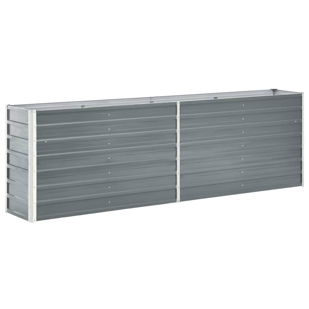 Hochbeet Verzinkter Stahl 240x40x77 cm Grau Hochbeet Verzinkter Stahl 240x40x77 cm Grau