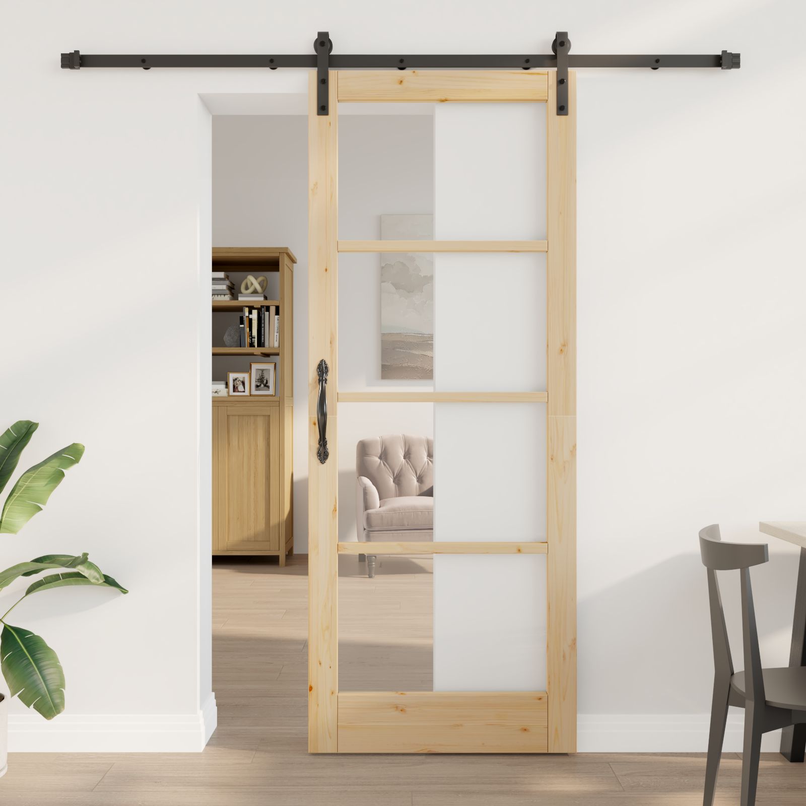Schiebetür mit Beschlagsatz 'ORKDAL'83x211 cm Schiebetür mit Beschlagsatz 'ORKDAL'83x211 cm