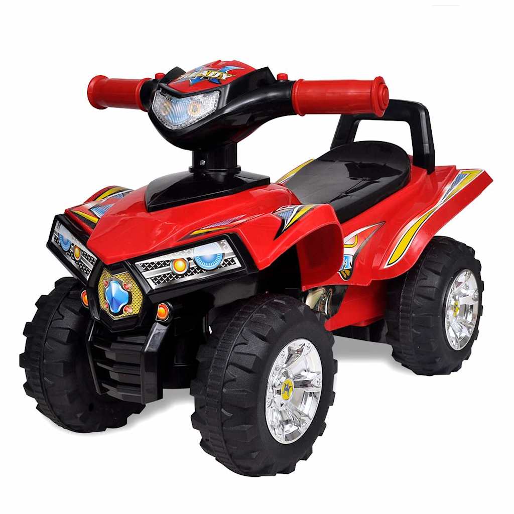Rotes Aufsitz-Quad für Kinder mit Sound und Licht Rotes Aufsitz-Quad für Kinder mit Sound und Licht