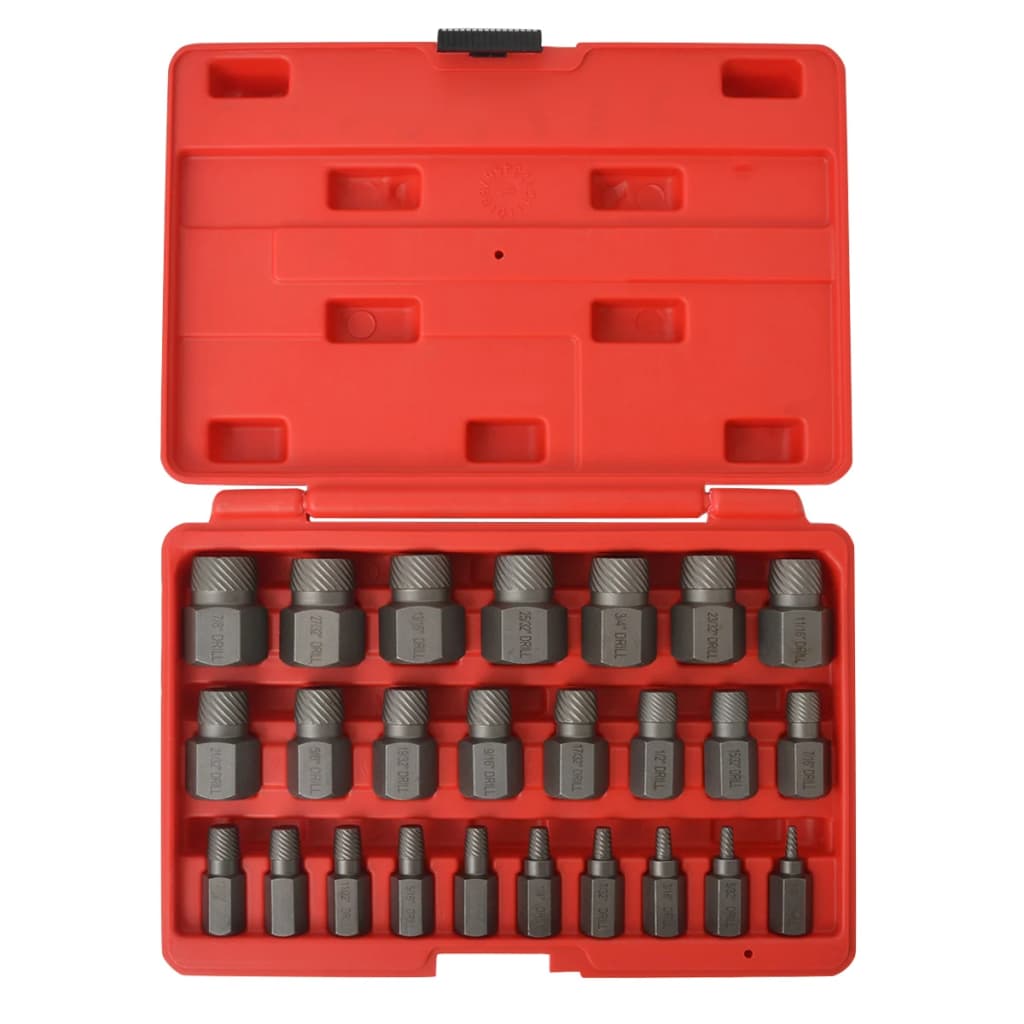 25-tlg. Vielzahn-Schraubenausdreher-Set Stahl 25-tlg. Vielzahn-Schraubenausdreher-Set Stahl