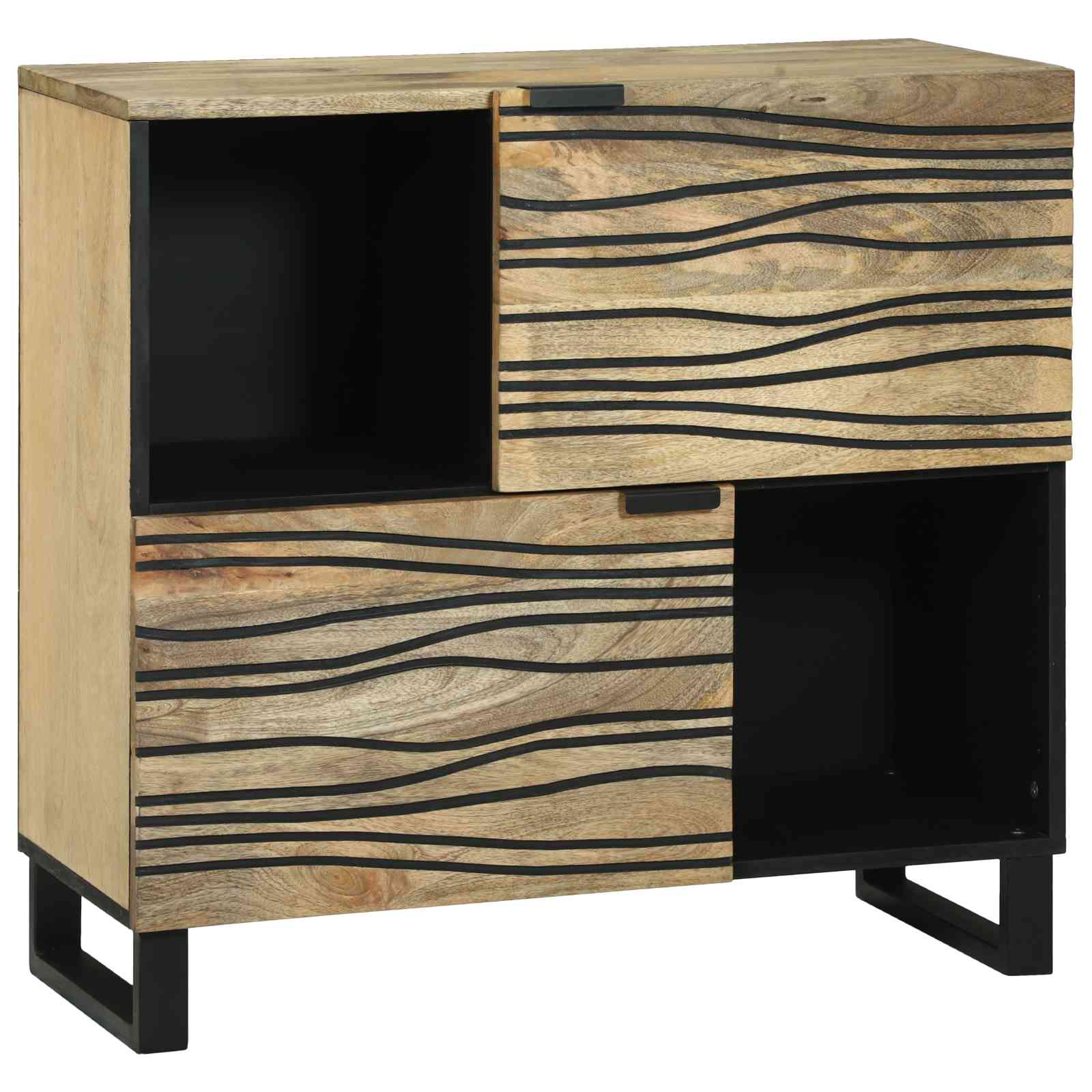 Sideboard 80x33.5x75 cm Massivholz Mango Sideboard 80x33.5x75 cm Massivholz Mango