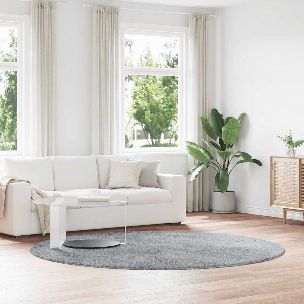 Teppich Shaggy Hochflor NAVARRA Silbergrau 240x240 cm Polyester Teppich Shaggy Hochflor NAVARRA Silbergrau 240x240 cm Polyester