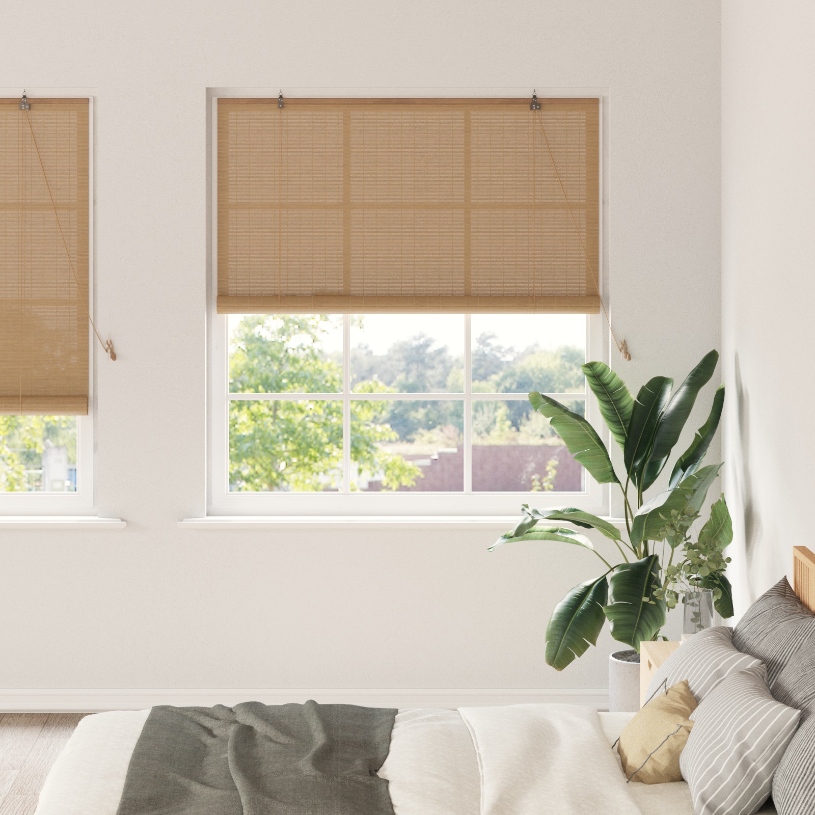 Fensterjalousien und -schattierungen Hellbraun 140 x 220 cm