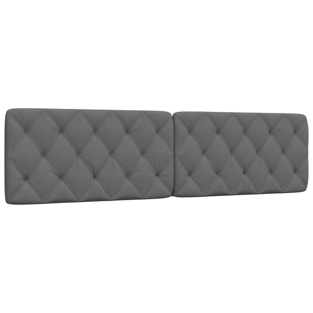 Kopfteil-Kissen Dunkelgrau 200 cm Stoff