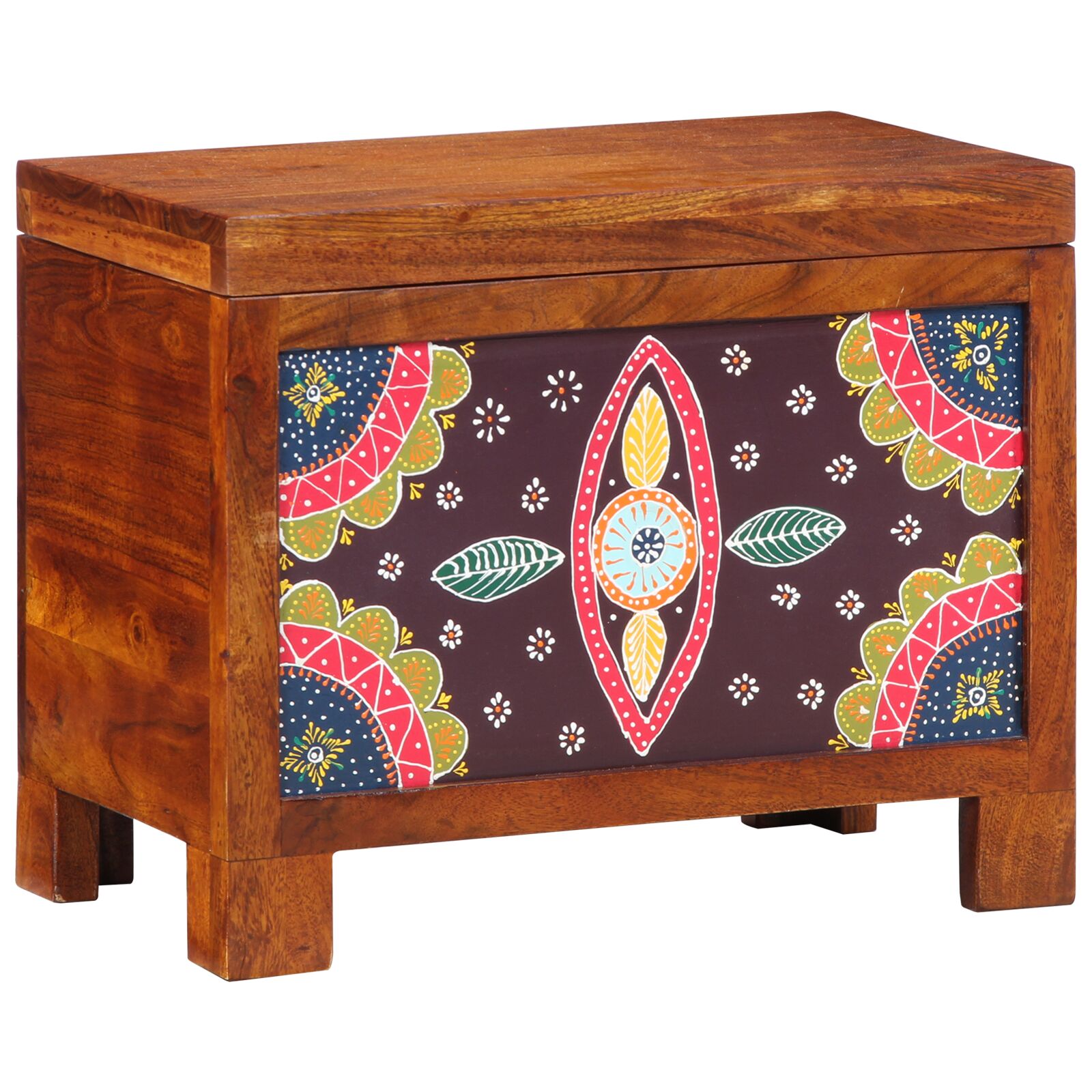 vidaXL Buffets & Sideboards Braun, Mehrfarbig Massivholz Mittel