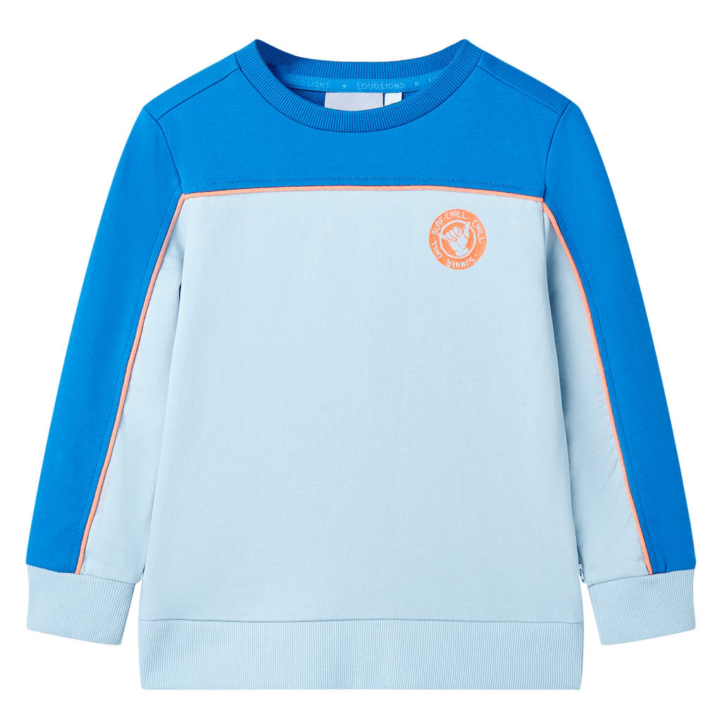 Kinder-Sweatshirt Knallblau und Hellblau 104 Kinder-Sweatshirt Knallblau und Hellblau 104