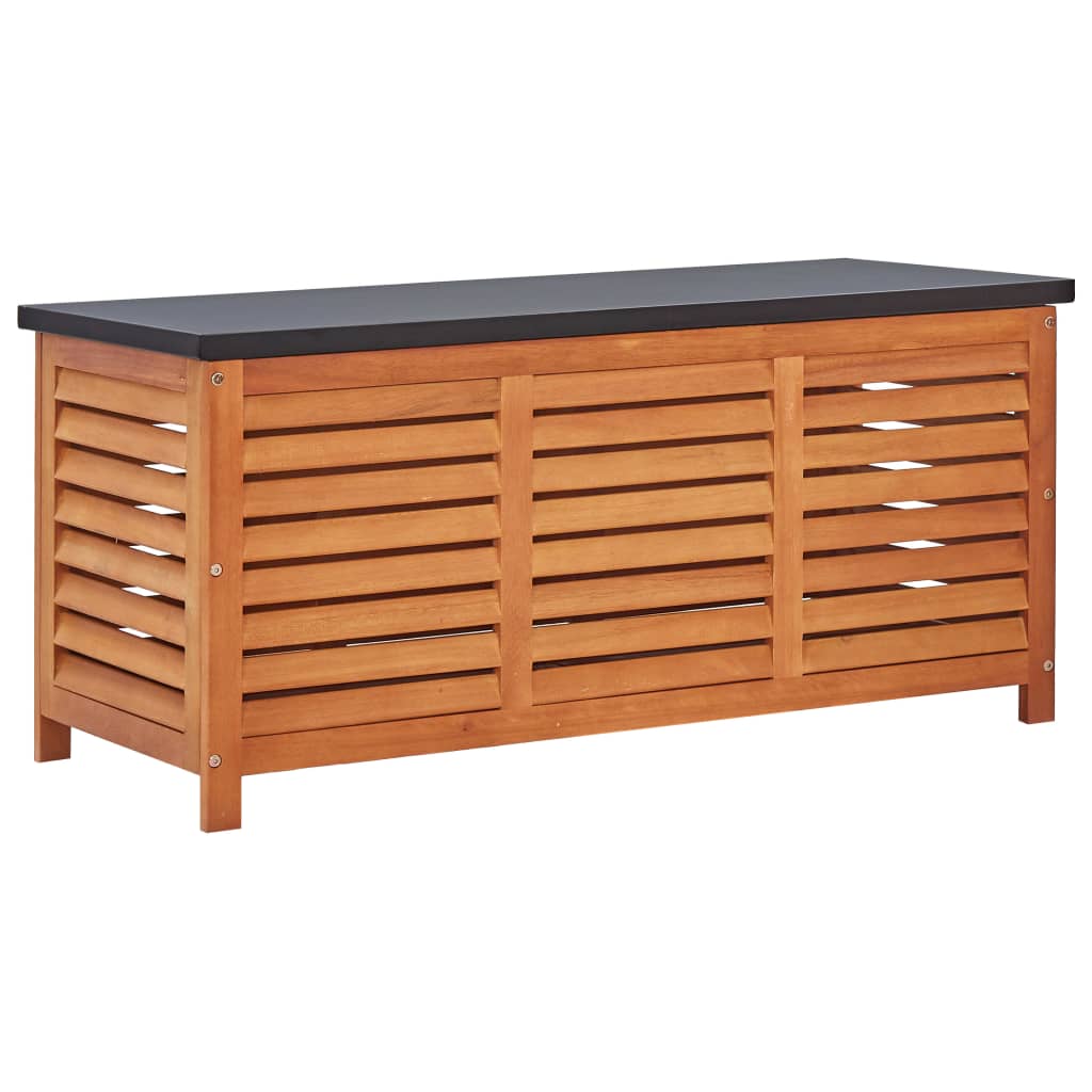 Gartenbox 117x50x55 cm Eukalyptus Massivholz Gartenbox 117x50x55 cm Eukalyptus Massivholz