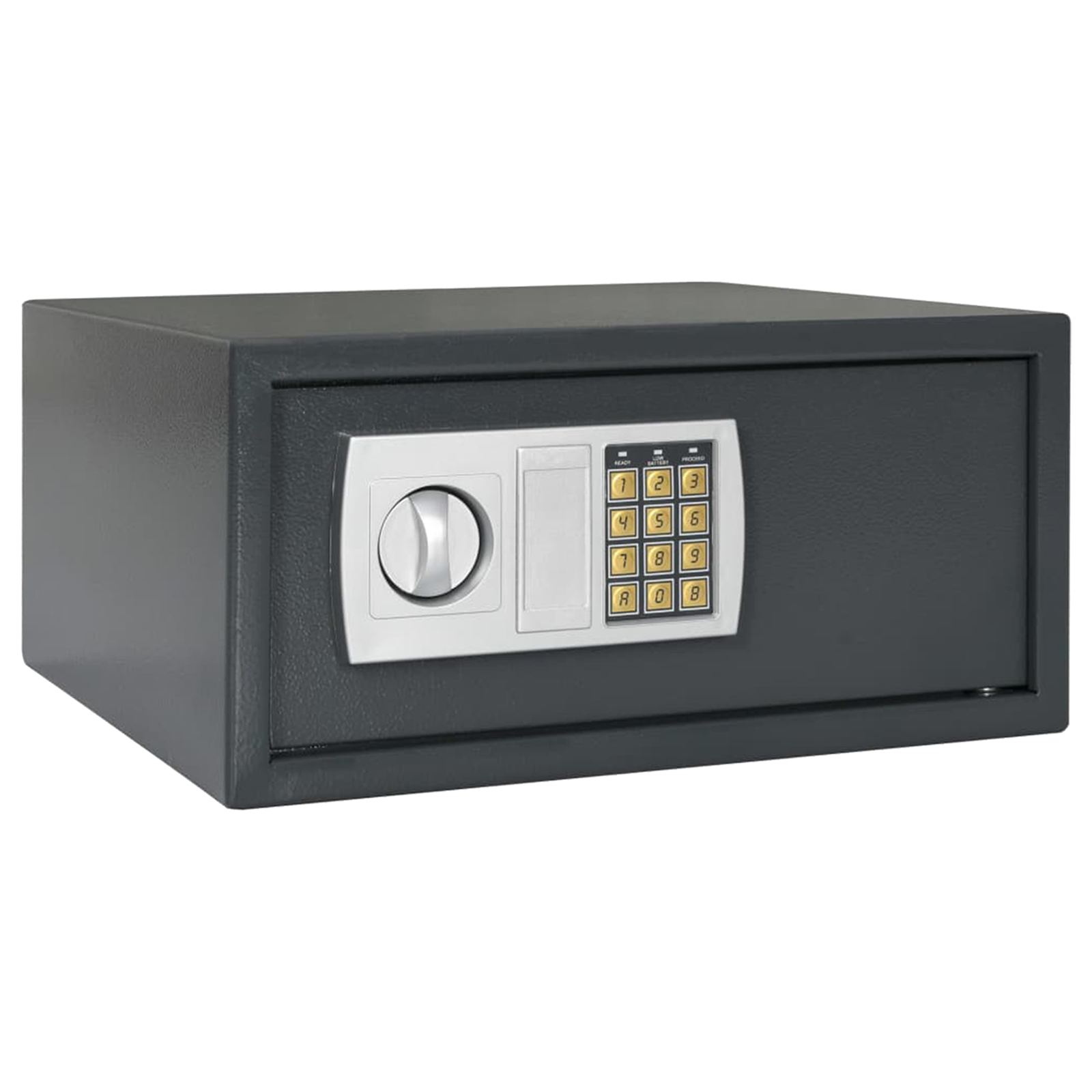 Elektronischer Digitale Tresor Dunkelgrau 42x37x20 cm Stahl Elektronischer Digitale Tresor Dunkelgrau 42x37x20 cm Stahl