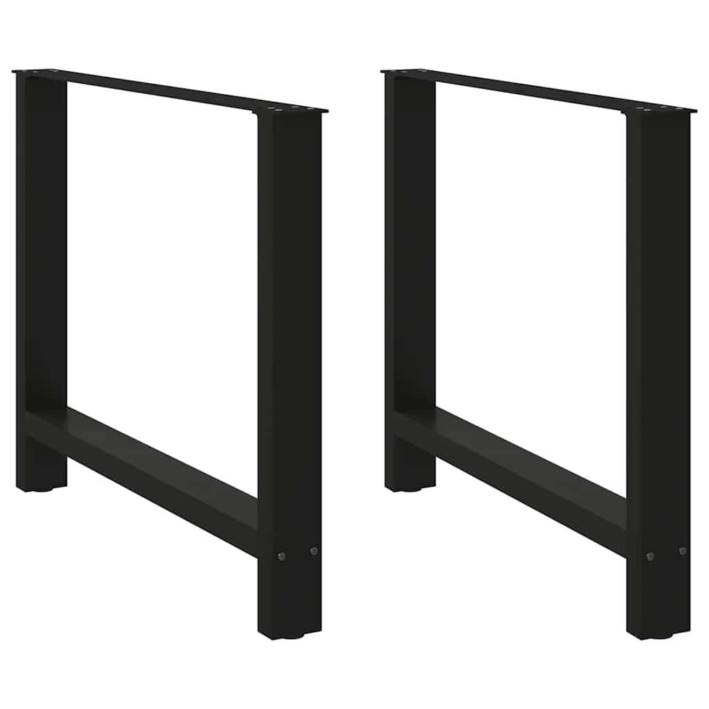 Couchtischbeine Schwarz 2 Stk. 90x(72-73) cm Stahl Couchtischbeine Schwarz 2 Stk. 90x(72-73) cm Stahl