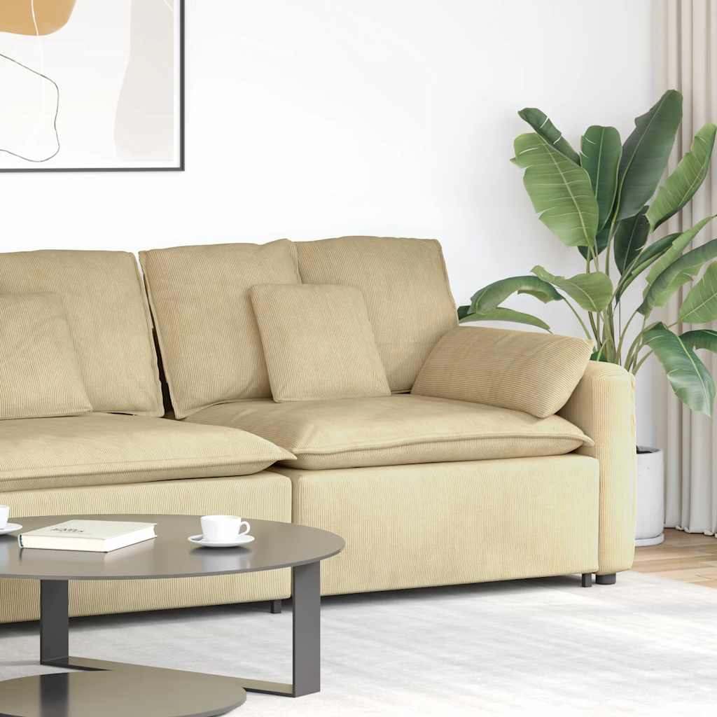Modulares Sofa Endmodul mit Armlehne Kissen Hellgrün Grau 100cm Modulares Sofa Endmodul mit Armlehne Kissen Hellgrün Grau 100cm