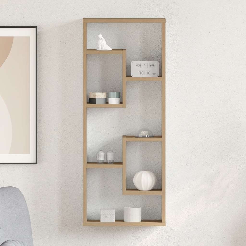 Wandregal Artisan-Eiche 36 x 16 x 90 cm Holzwerkstoff Wandregal Artisan-Eiche 36 x 16 x 90 cm Holzwerkstoff
