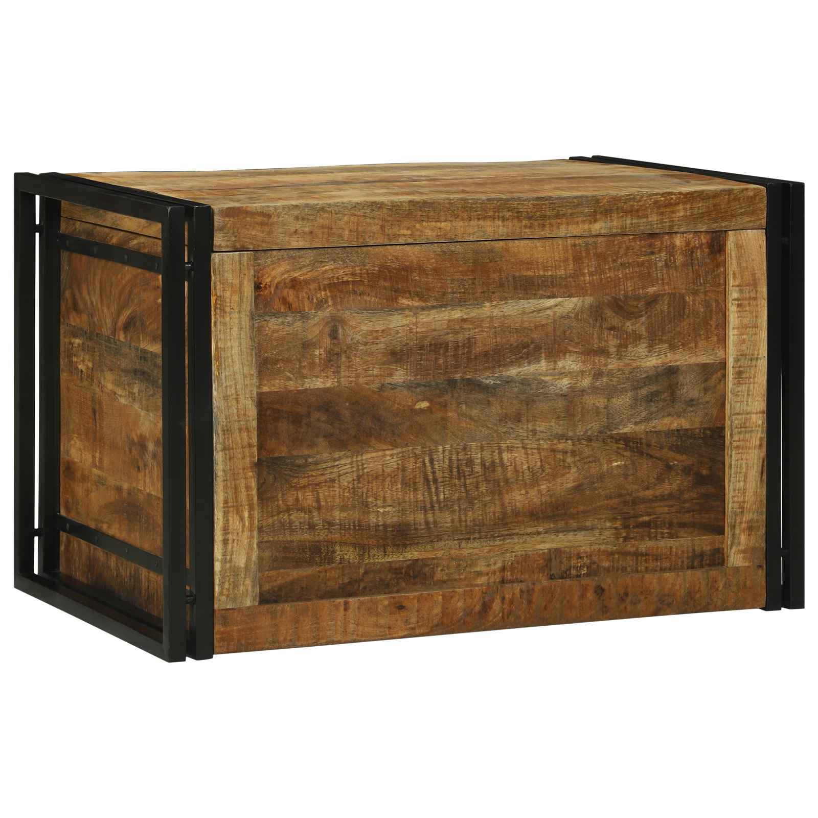 Aufbewahrungsbox 80x50x50 cm solides Grobholz Mango Aufbewahrungsbox 80x50x50 cm solides Grobholz Mango
