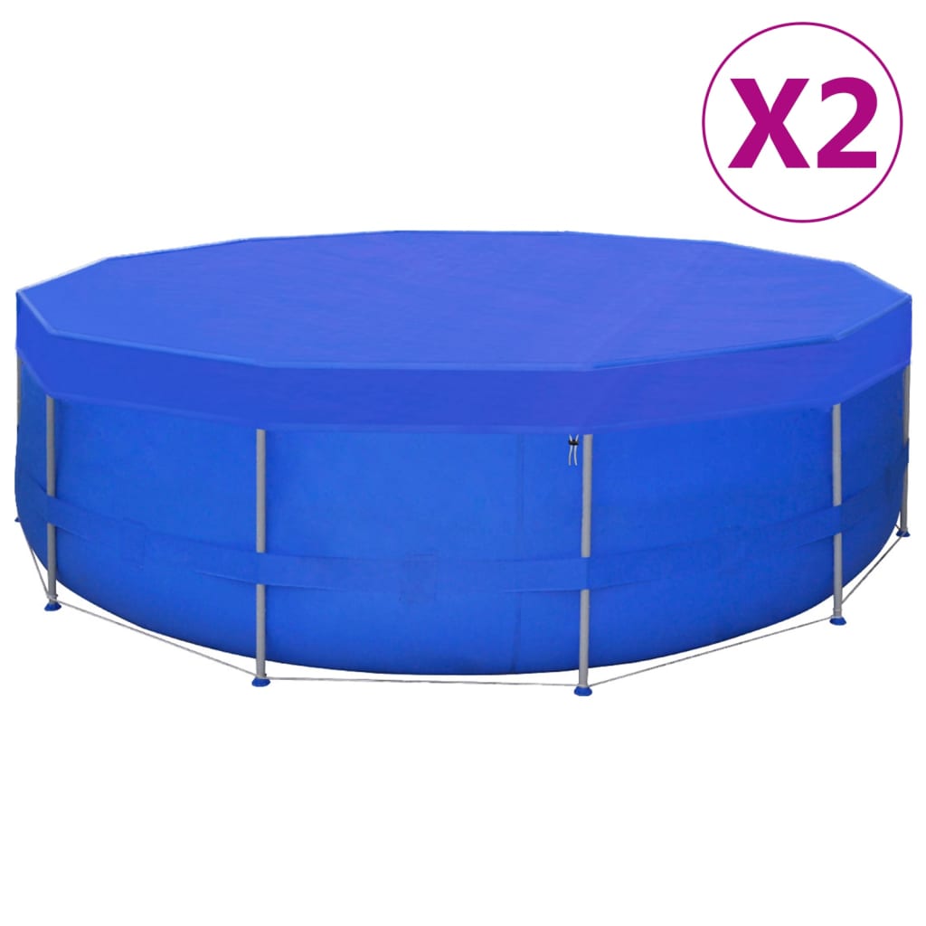 Poolabdeckungen 2 Stk. PE Rund 540 cm 90 g/m² Poolabdeckungen 2 Stk. PE Rund 540 cm 90 g/m²