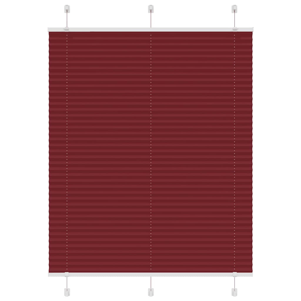 Plissee Bordeauxrot 105x150 cm Stoffbreite 104,4 cm Polyester