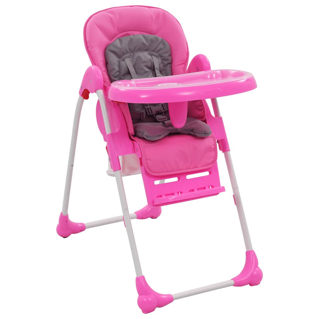 Baby-Hochstuhl Rosa und Grau Baby-Hochstuhl Rosa und Grau