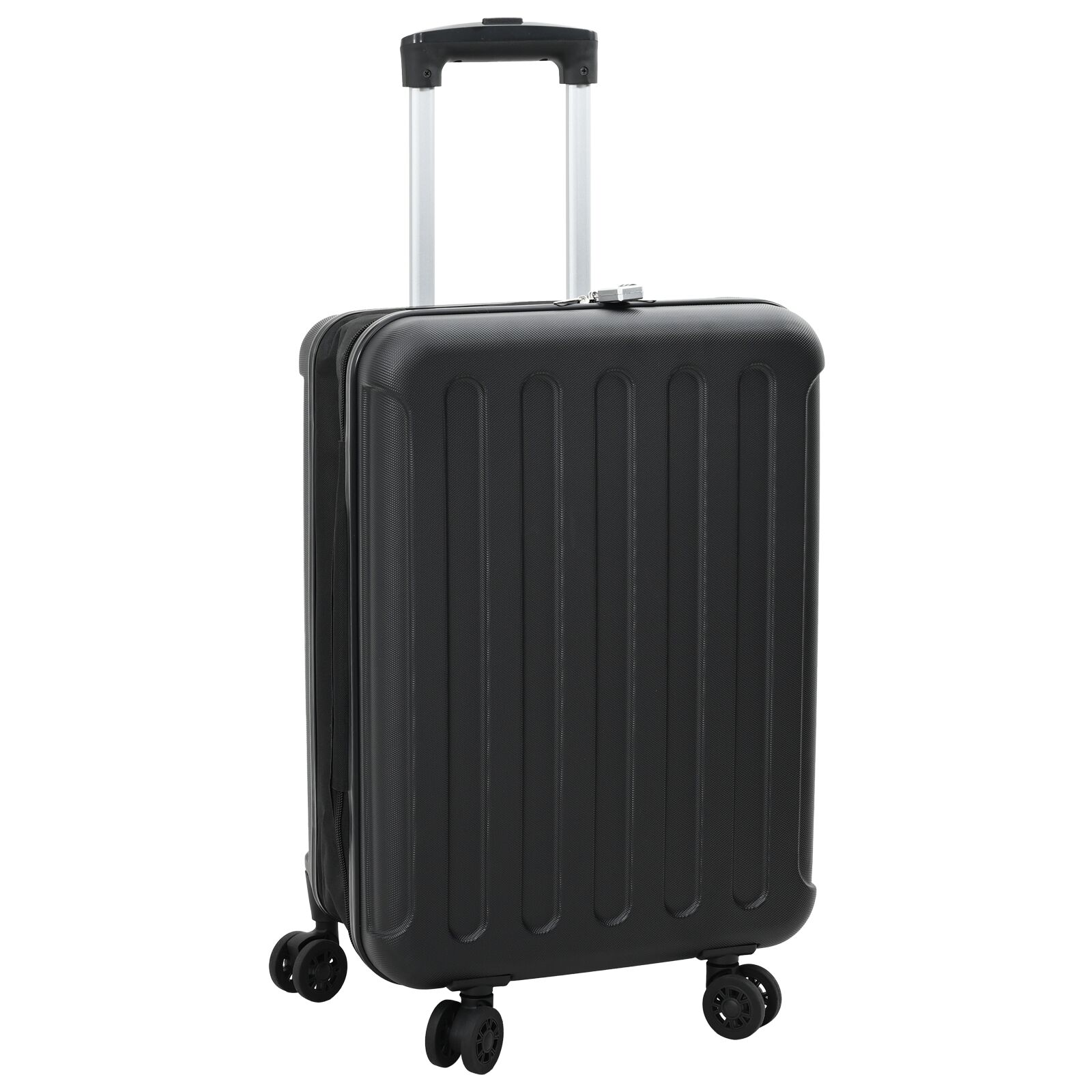 Faltbarer Koffer Hartschale 24'Schwarz 43x27x66 cm ABS Faltbarer Koffer Hartschale 24'Schwarz 43x27x66 cm ABS