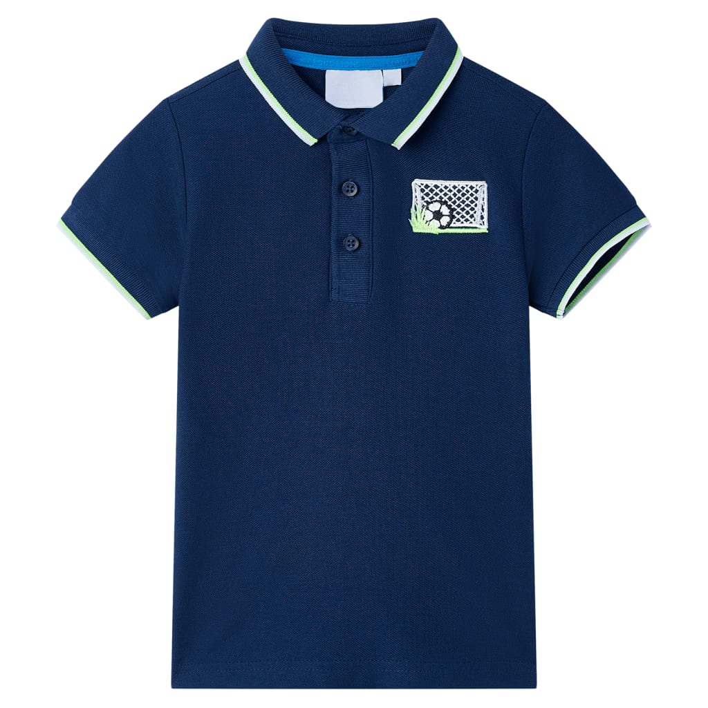 Kinder-Poloshirt Marineblau 128 Kinder-Poloshirt Marineblau 128