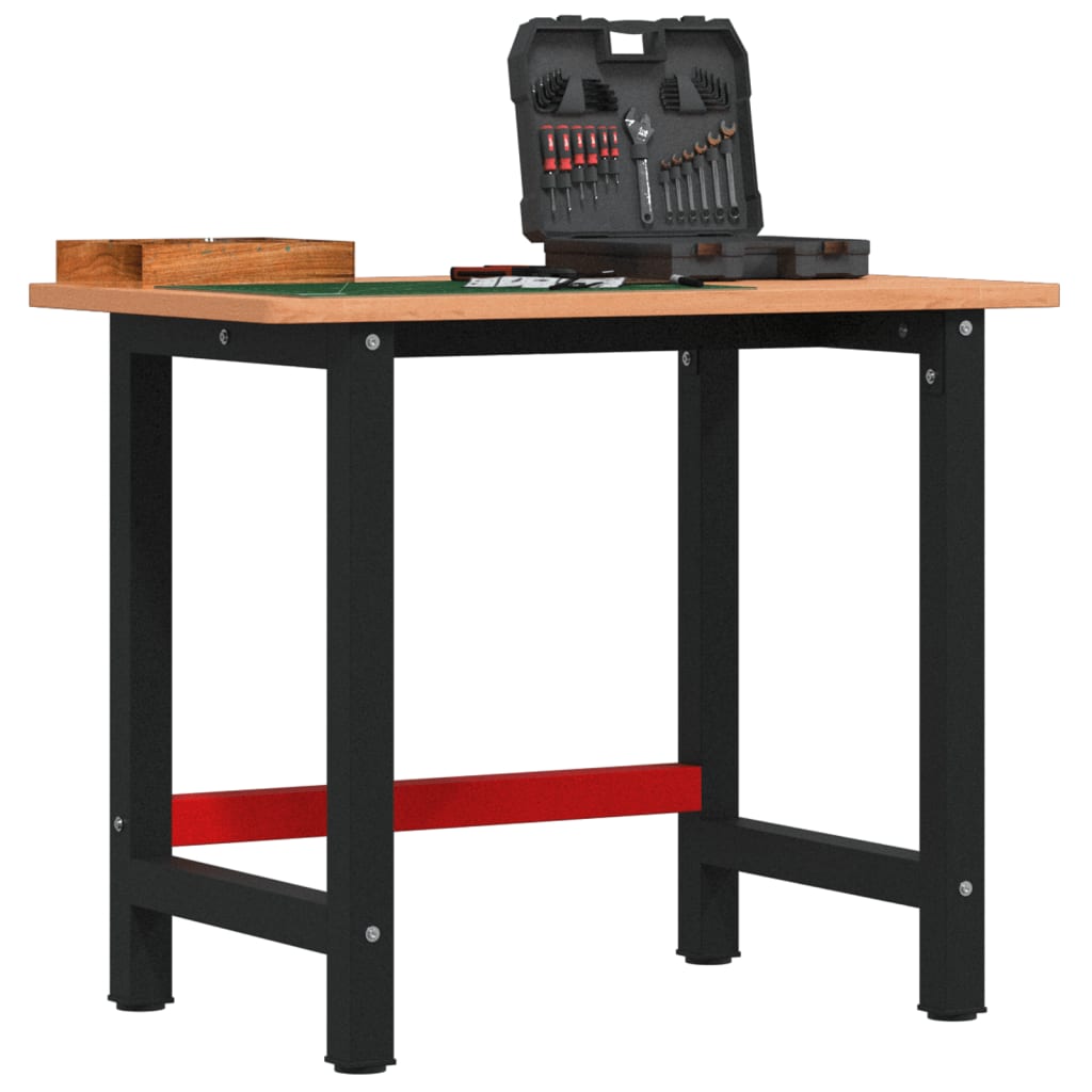 Werkbank 100x60x81,5 cm Massivholz Buche Rechteckig Werkbank 100x60x81,5 cm Massivholz Buche Rechteckig