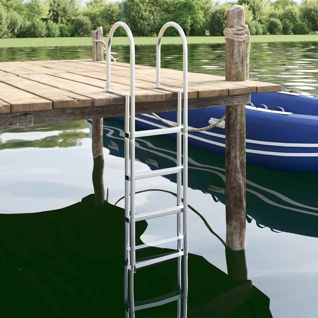 Dockleiter Silber 45 x 11.5 x 190 cm Aluminium Dockleiter Silber 45 x 11.5 x 190 cm Aluminium