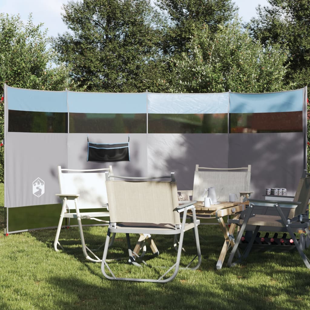 Camping-Windschutz Blau 366x152x152 cm Wasserdicht Camping-Windschutz Blau 366x152x152 cm Wasserdicht