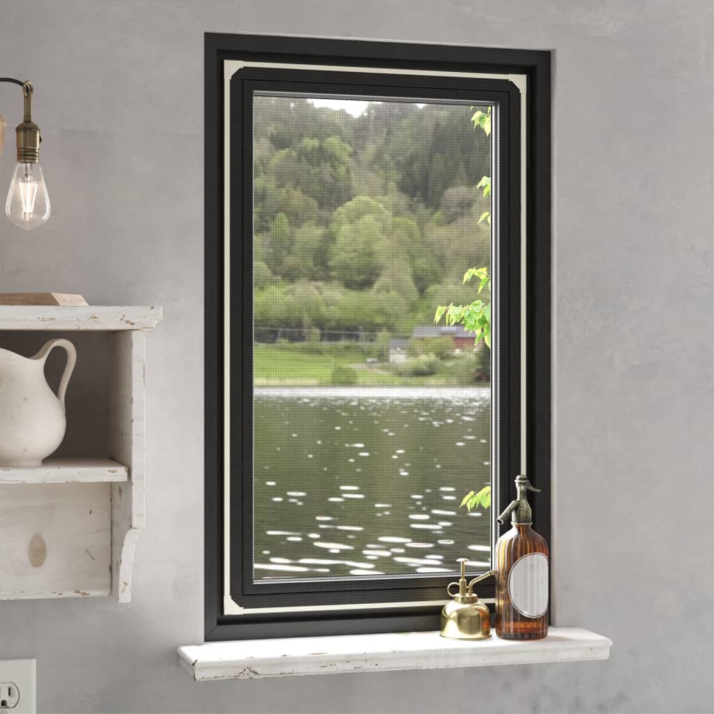 Magnet-Insektenschutz für Fenster Weiß 80x140 cm Magnet-Insektenschutz für Fenster Weiß 80x140 cm