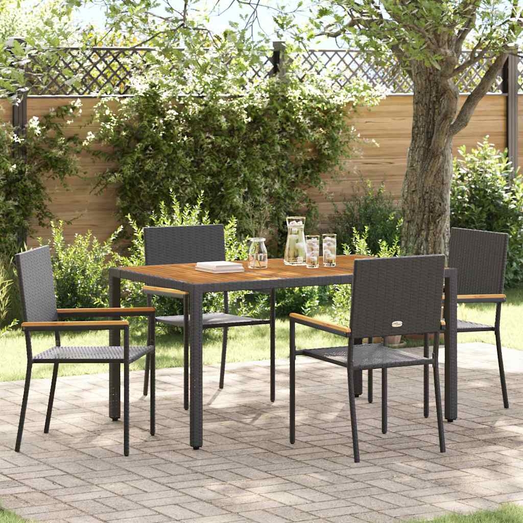 Outdoor-Stühle 4 pcs Creme, Braun Outdoor-Stühle 4 pcs Creme, Braun