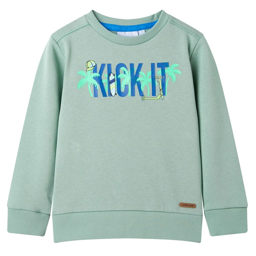 Kinder-Sweatshirt Helles Khaki 128 Kinder-Sweatshirt Helles Khaki 128