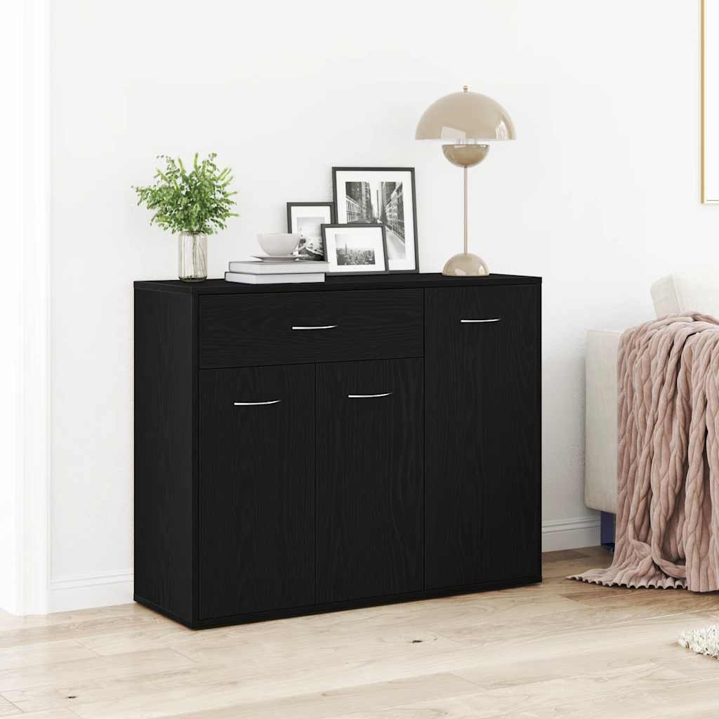 Sideboard Schwarze Eiche 88x30x70 cm Holzwerkstoff