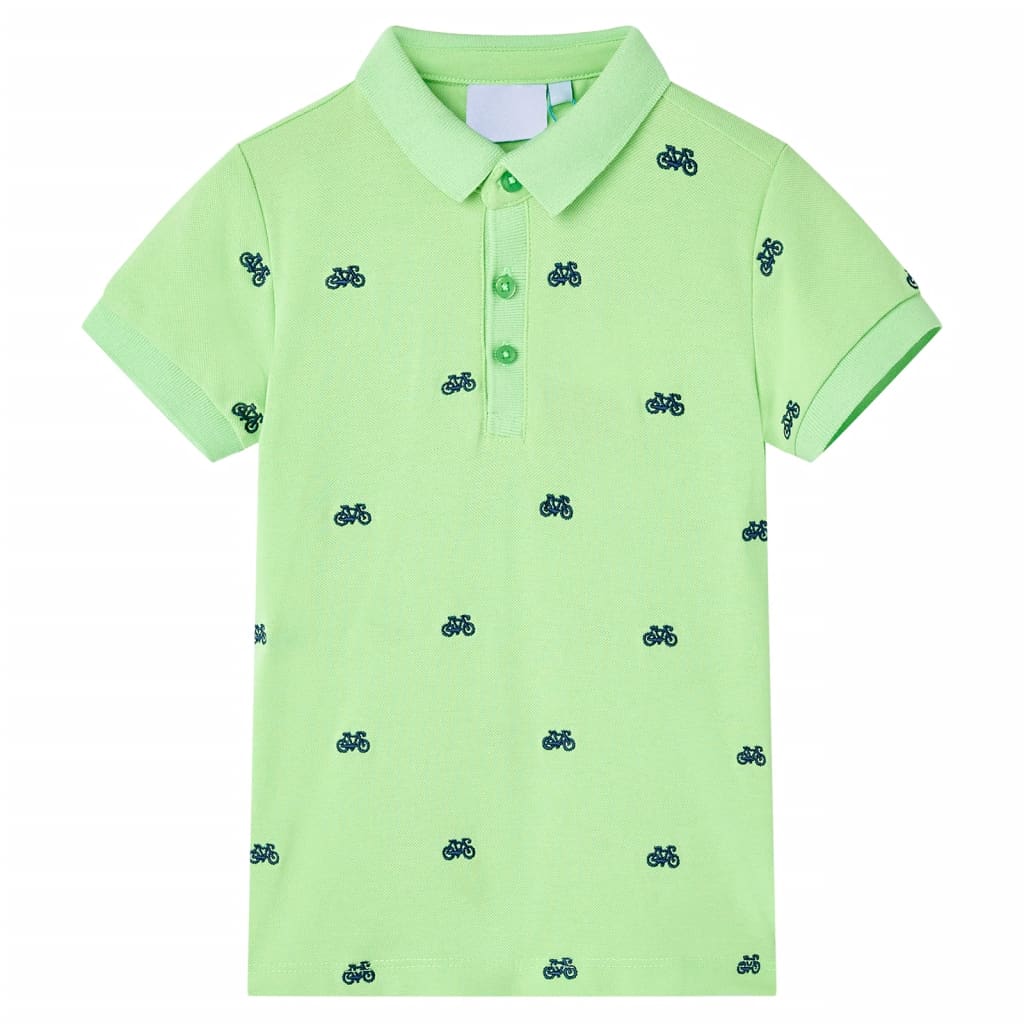 Kinder-Poloshirt Neongrün 116 Kinder-Poloshirt Neongrün 116