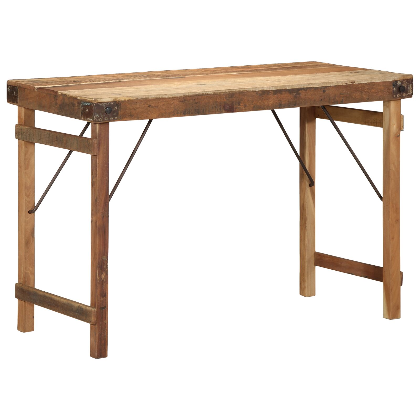 vidaXL Esstisch 110x55x76 cm Massivholz Altholz vidaXL Esstisch 110x55x76 cm Massivholz Altholz
