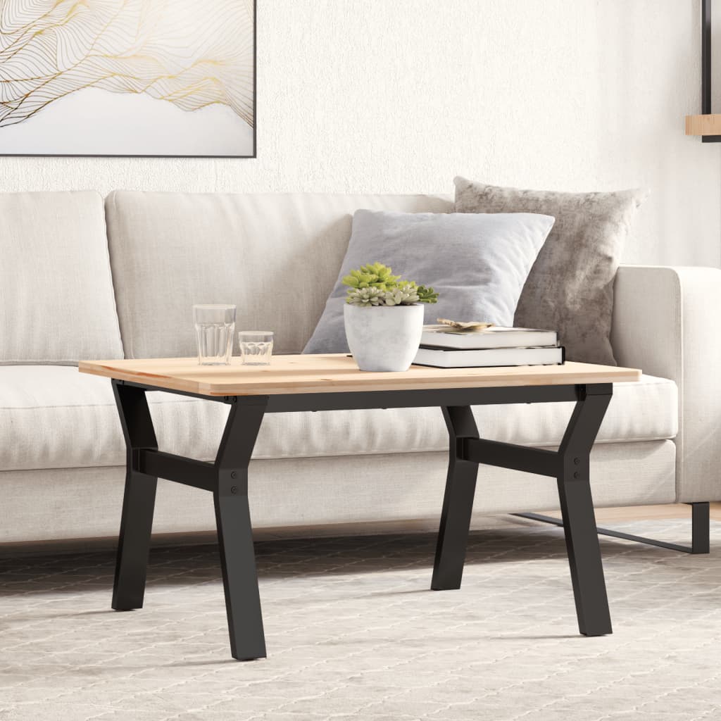 Couchtisch-Gestell in Y-Form 70x60x43 cm Gusseisen