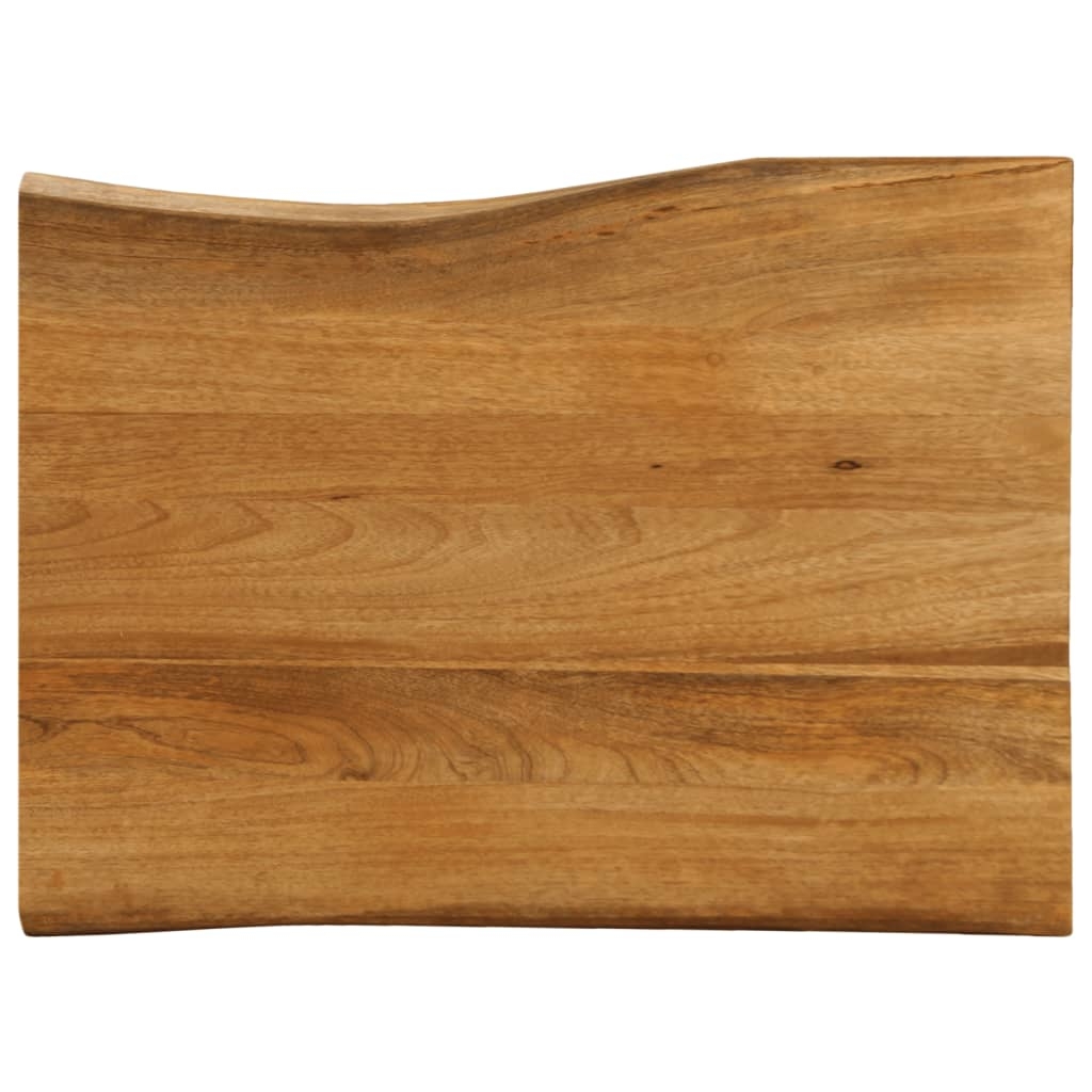 Tischplatte mit Baumkante 90x60x3,8 cm Massivholz Mango Tischplatte mit Baumkante 90x60x3,8 cm Massivholz Mango
