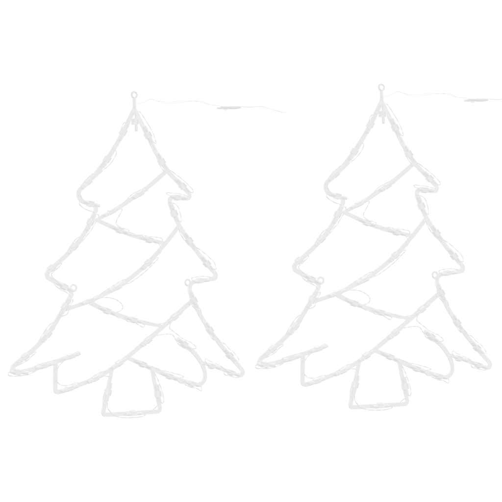 Weihnachtsbeleuchtung Weihnachtsbaum-Silhouette 2 Stk. 50 LEDs Weihnachtsbeleuchtung Weihnachtsbaum-Silhouette 2 Stk. 50 LEDs