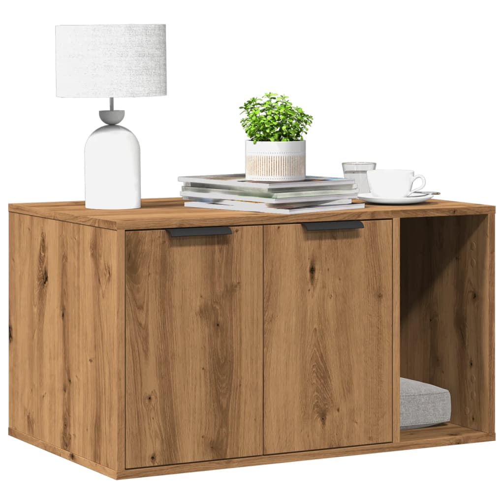 Katzenklo Artisan-Eiche 80x50x45 cm Holzwerkstoff Katzenklo Artisan-Eiche 80x50x45 cm Holzwerkstoff