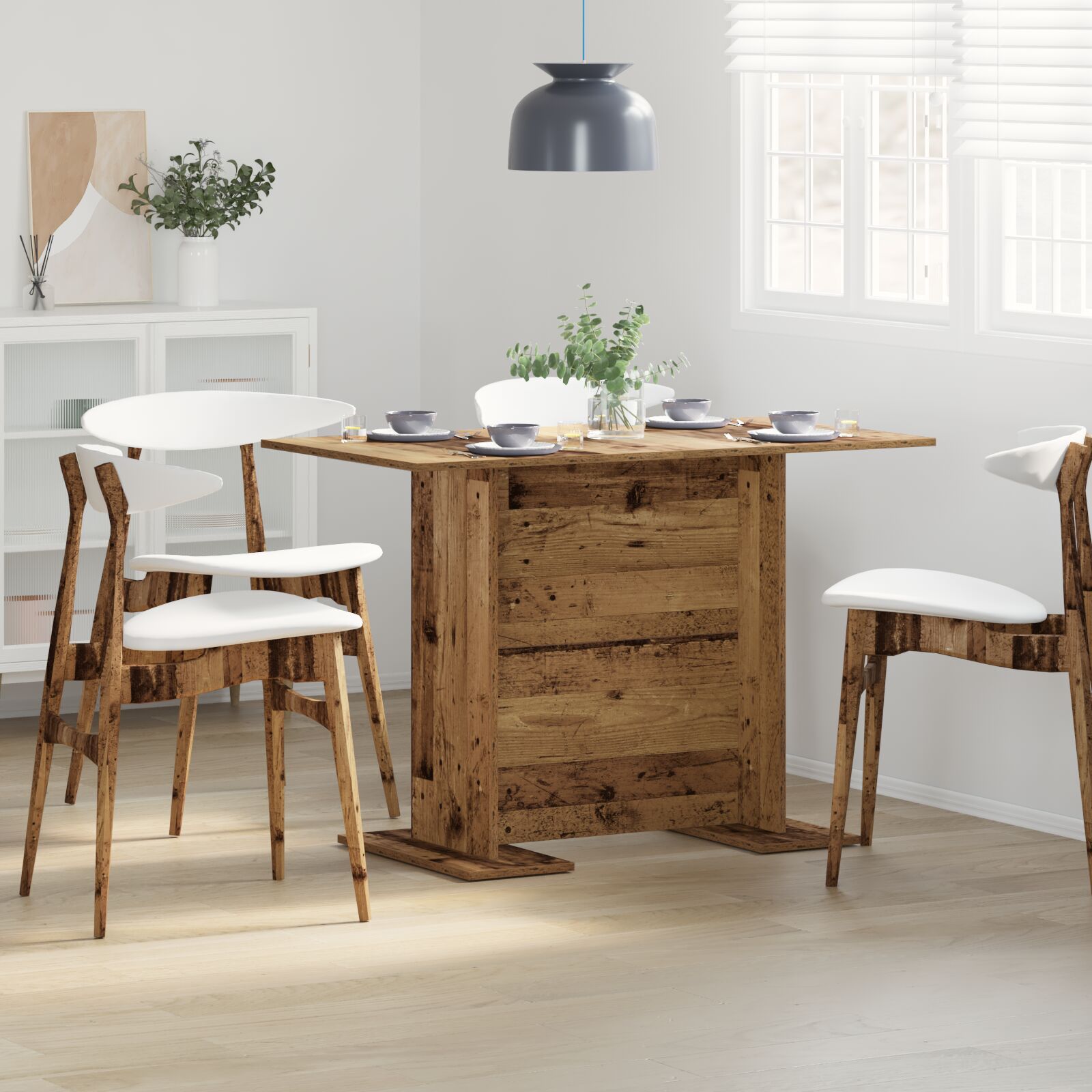 vidaXL Esstisch Alte Holz 110x60x75 cm Holzwerkstoff vidaXL Esstisch Alte Holz 110x60x75 cm Holzwerkstoff