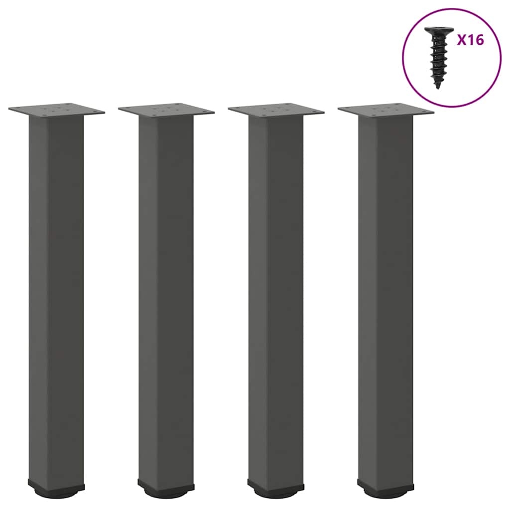 Konsolentischbeine 4 Stk. Anthrazit 72-74 cm Stahl Konsolentischbeine 4 Stk. Anthrazit 72-74 cm Stahl