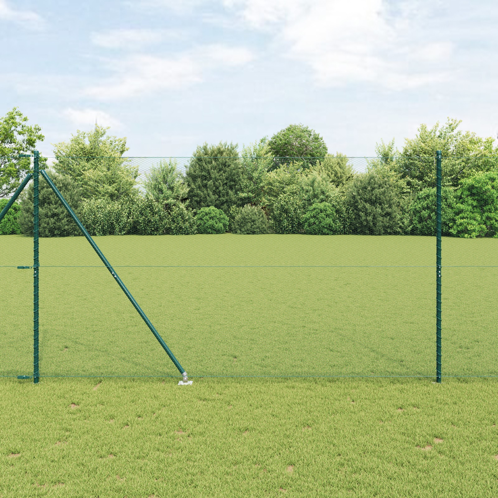 Sechseckzaun Grün 1,5x50 m Stahl Sechseckzaun Grün 1,5x50 m Stahl