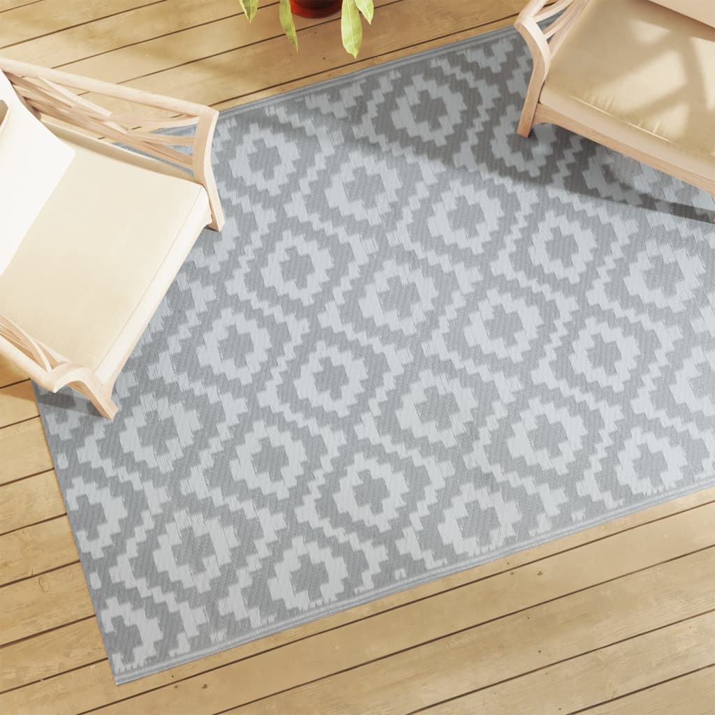 Outdoor-Teppich Grau 140x200 cm PP Outdoor-Teppich Grau 140x200 cm PP