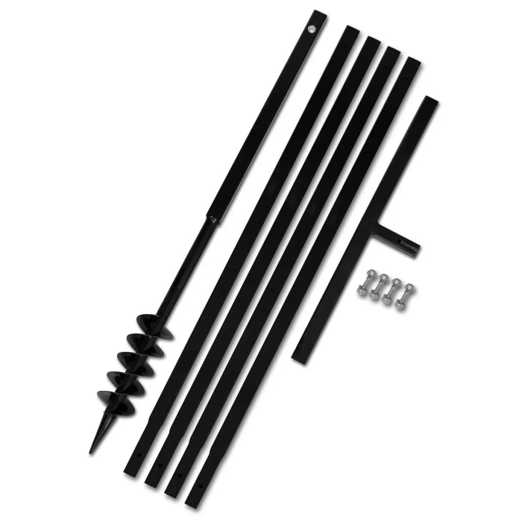 Erdbohrer mit Griff 80 mm Verlängerungsrohr 5 m Erdbohrer mit Griff 80 mm Verlängerungsrohr 5 m