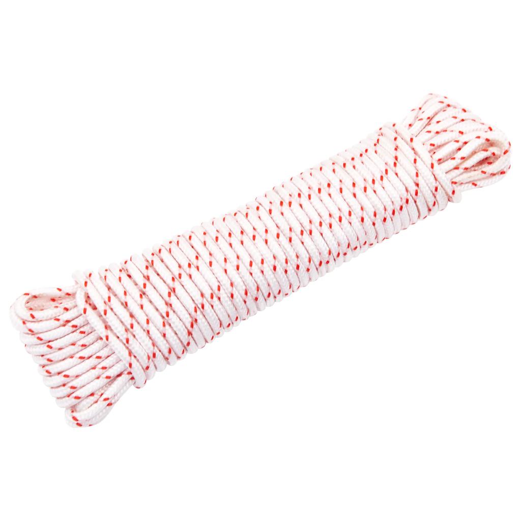 Starterseil Weiß und Rot Ø5 mm 10 m Nylon Starterseil Weiß und Rot Ø5 mm 10 m Nylon