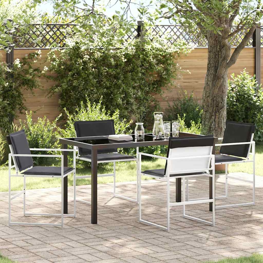 Garten Essgruppe 5 pcs Weiß 140 x 70 x 73 cm Garten Essgruppe 5 pcs Weiß 140 x 70 x 73 cm