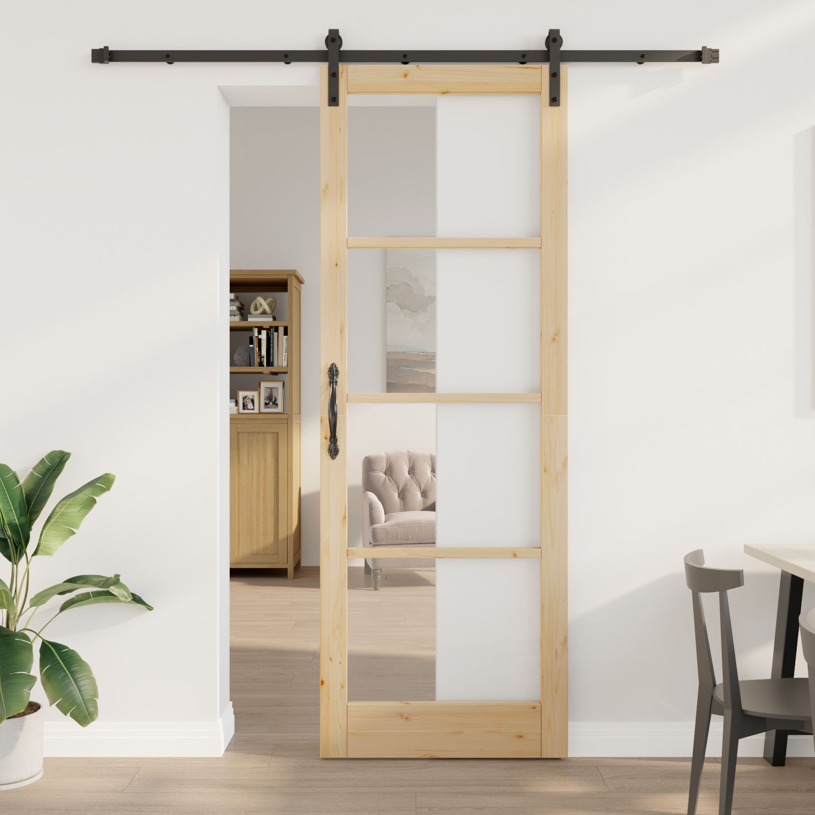 Schiebetür mit Beschlagset 'ORKDAL'83x232 cm Schiebetür mit Beschlagset 'ORKDAL'83x232 cm