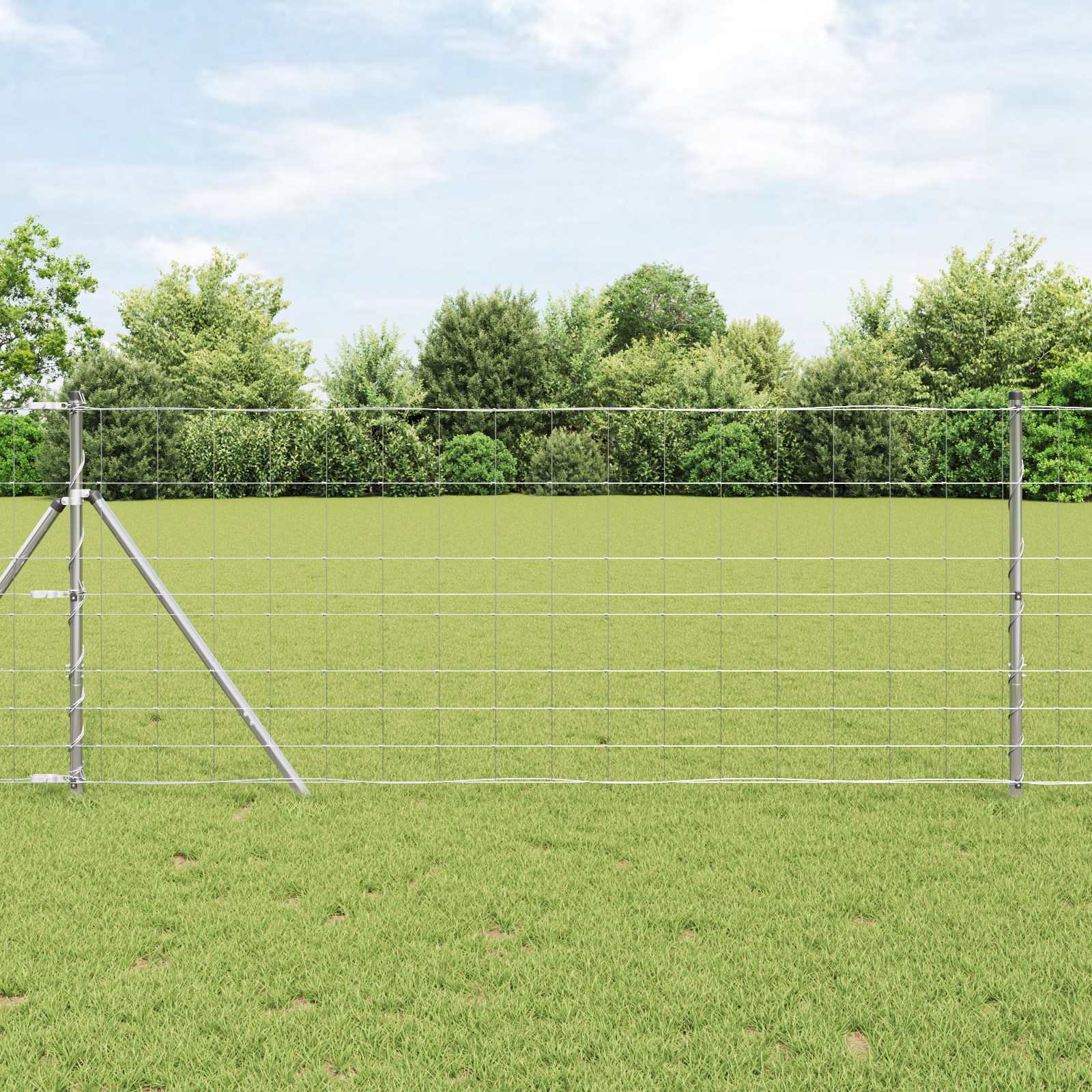 Feldzaun 1x25 m Verzinkter Stahl Feldzaun 1x25 m Verzinkter Stahl