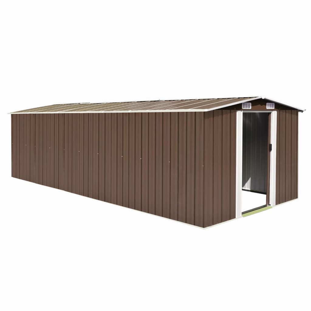Gerätehaus 257x580x181 cm Metall Braun Gerätehaus 257x580x181 cm Metall Braun
