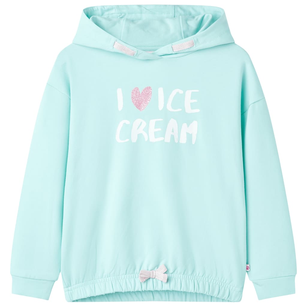 Kinder-Kapuzenpullover Hellblau 128 Kinder-Kapuzenpullover Hellblau 128